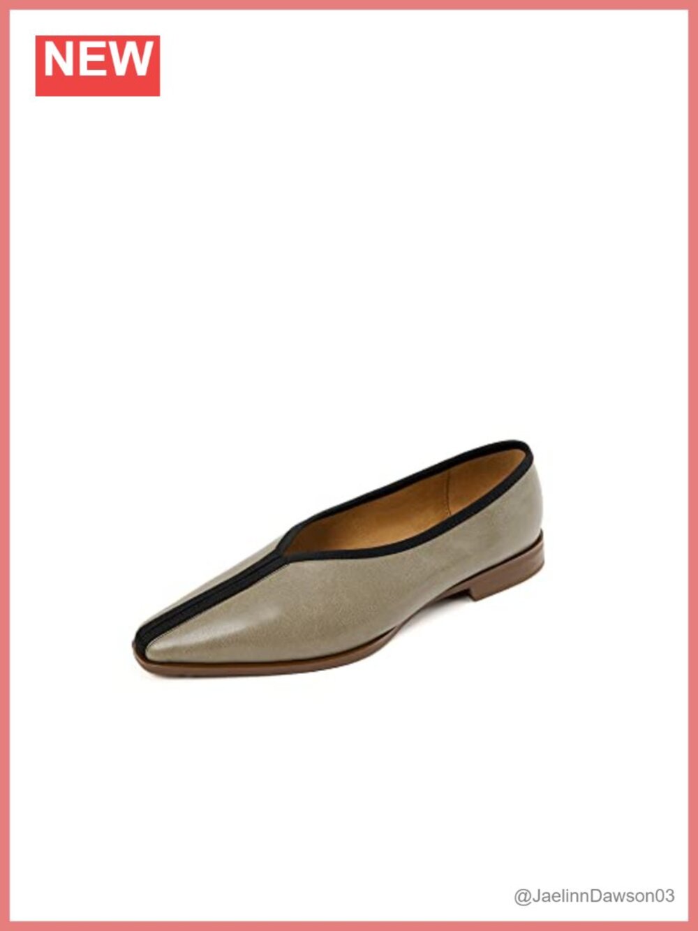 Handmade Genuine Leather Pointed Toe Comfortable Slip On Women's Flat Shoes
